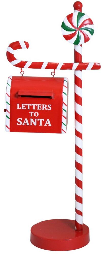 SELSEY Dekoracja świąteczna Letters to Santa metalowa biało-czerwona