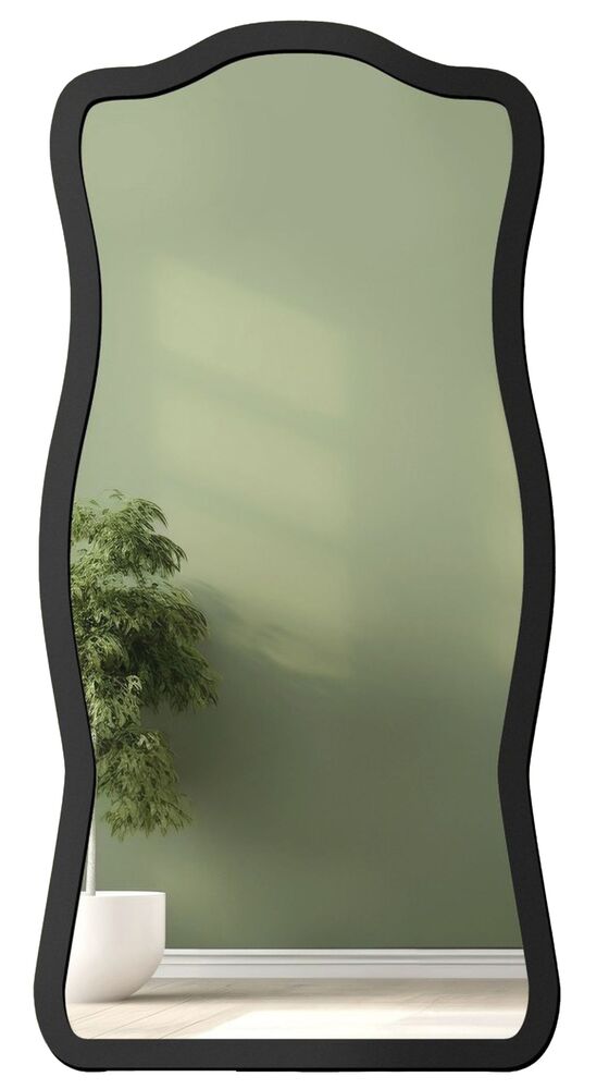 SELSEY Lustro ścienne Tutti 140x70 cm w czarnej ramie