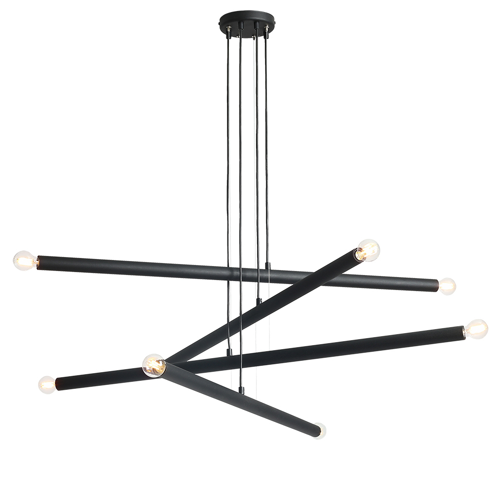 SELSEY Żyrandol Irmeli x8 czarny