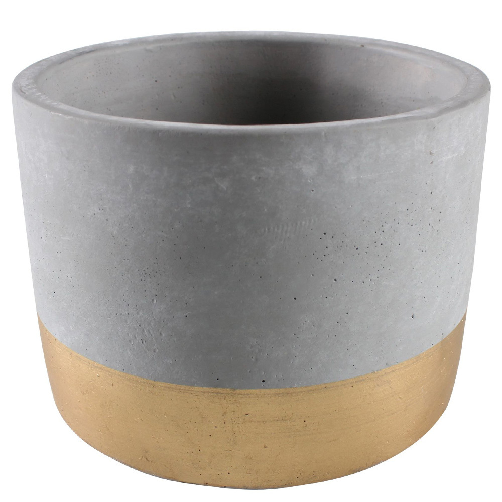 SELSEY Osłonka na doniczkę Ivia cementowa 18 cm