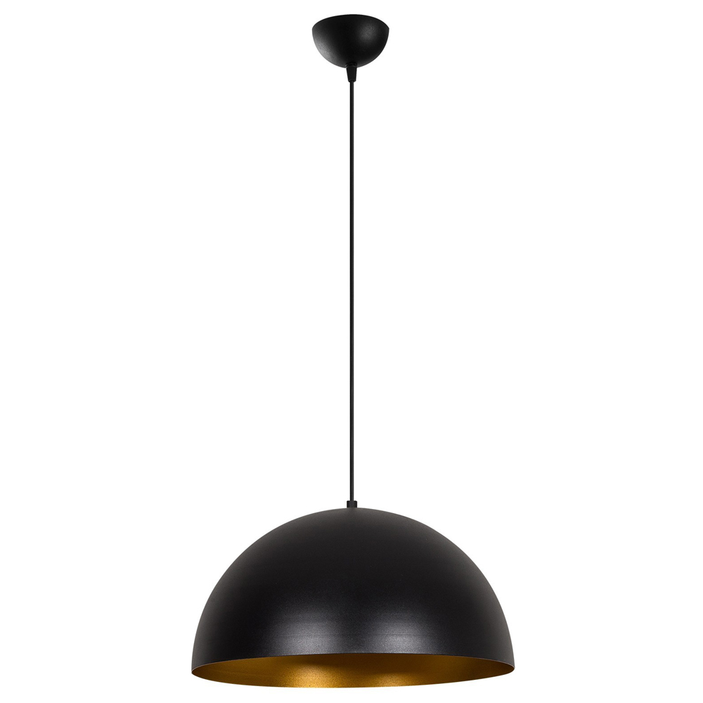 SELSEY Lampa sufitowa Rientaki średnica 40 cm czarna