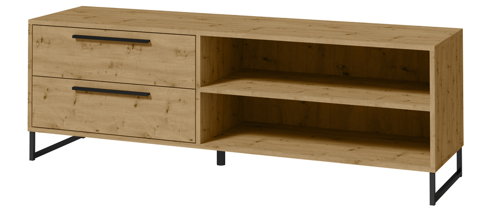 SELSEY Szafka RTV Abirly 150 cm dąb artisan