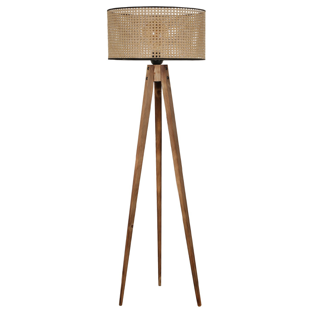 SELSEY Lampa stojąca Maidirred brązowa na trzech nogach