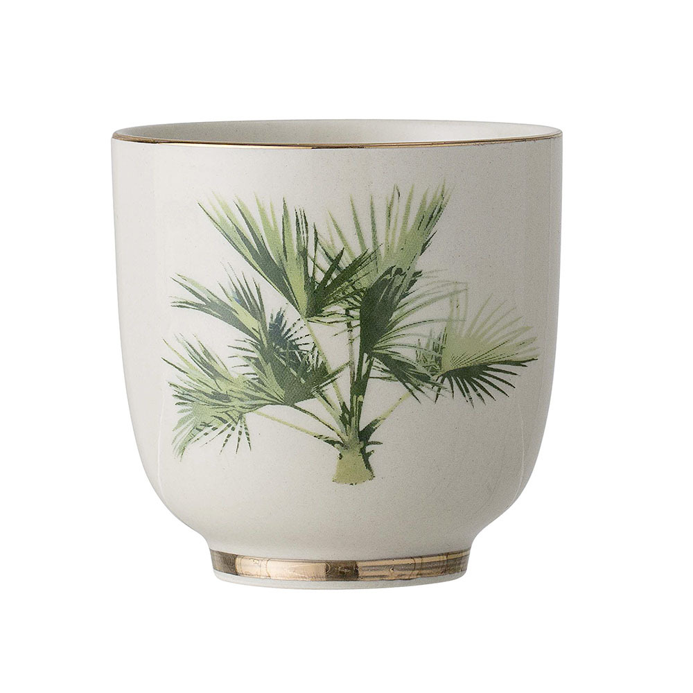 SELSEY Kubek Bloomingville Neruka z kamionki zielony