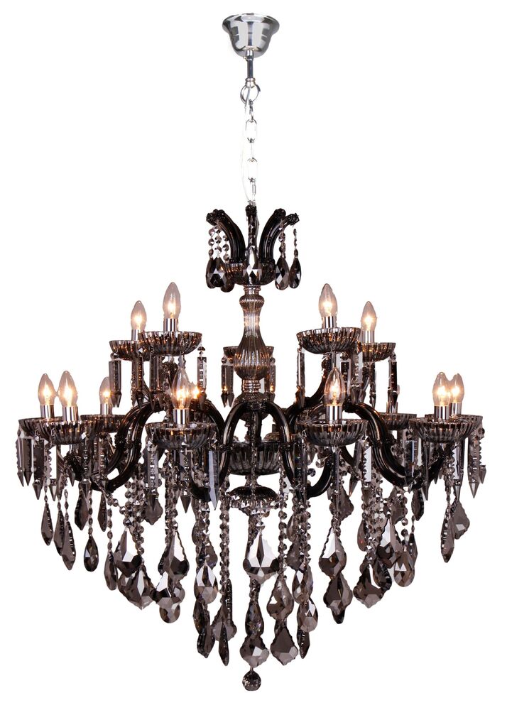 SELSEY Żyrandol Chateau x15 srebrny