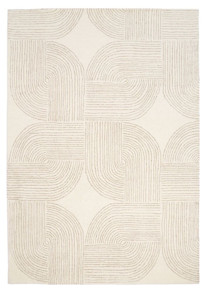 SELSEY Dywan wełniany Ornate 230x160 cm beżowy