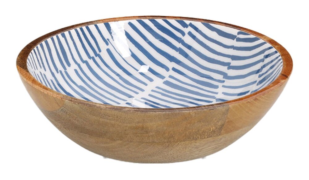 SELSEY Miska Cherrey 20x6 cm drewno mango niebieska