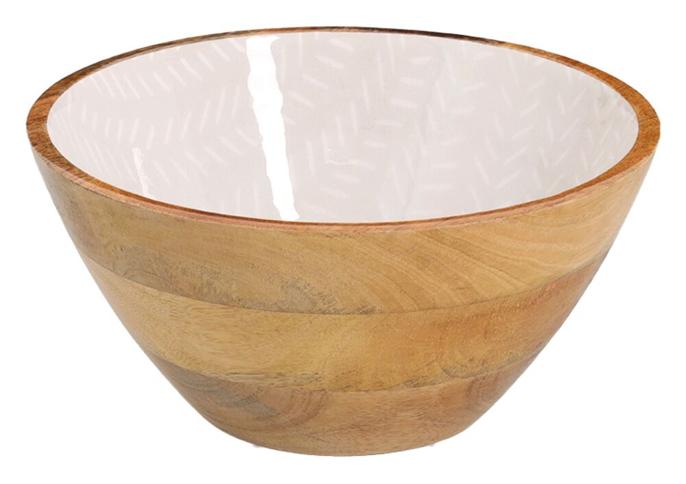 SELSEY Miska Cherrey 25x13 cm drewno mango beżowa