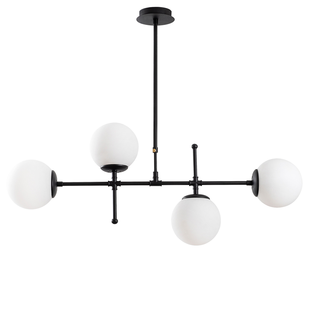 SELSEY Lampa wisząca Tuiren x4 czarna