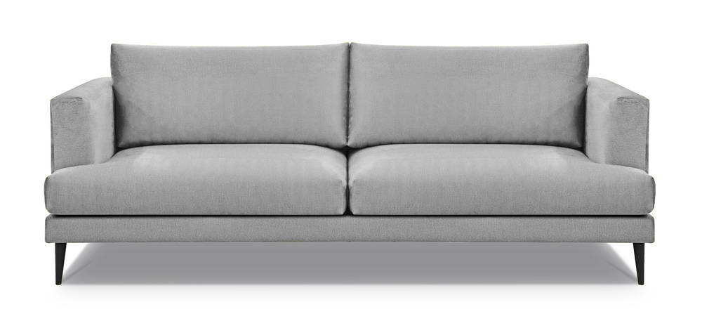 SELSEY Sofa trzyosobowa Dragato szara welur