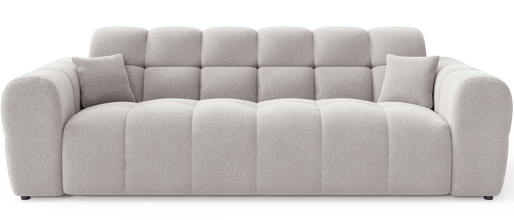 SELSEY Sofa trzyosobowa Monti szarobeżowa szenil