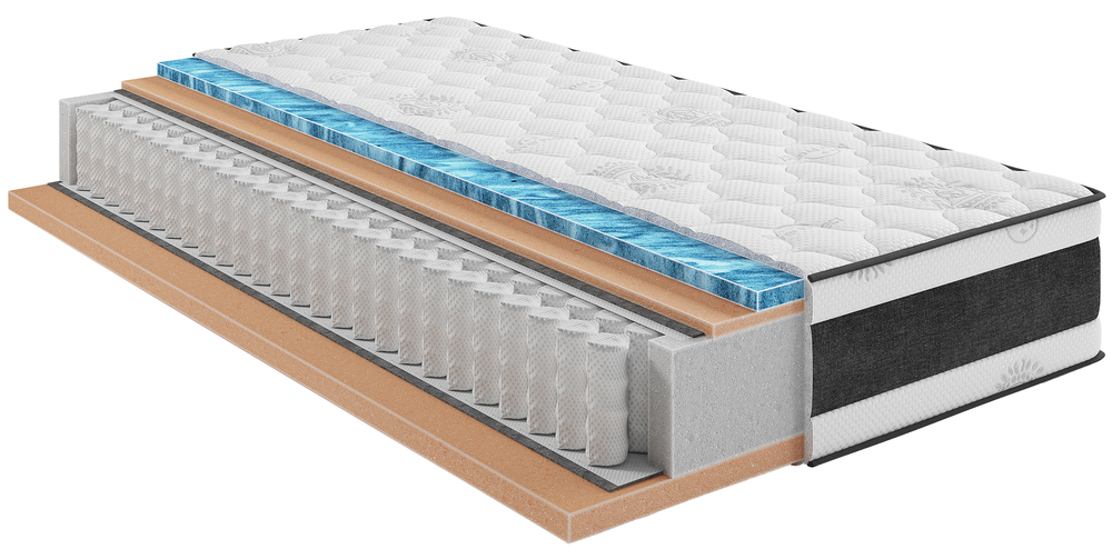 SELSEY Materac kieszeniowy 100x200 cm Sereno z pianką super soft