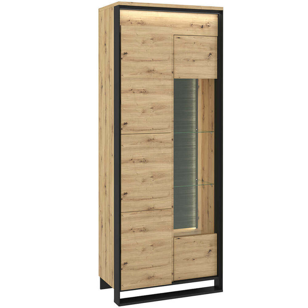 SELSEY Witryna wysoka Quant 195,5 cm z oświetleniem