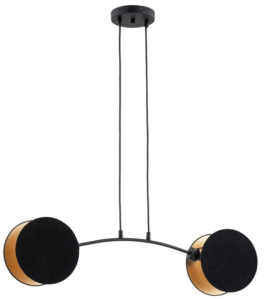 SELSEY Lampa wisząca Soliess czarno-złota x2