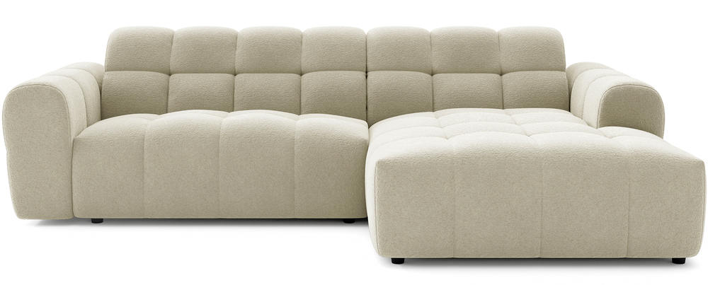 SELSEY Narożnik Monti L-kształtny prawostronny beżowy szenil