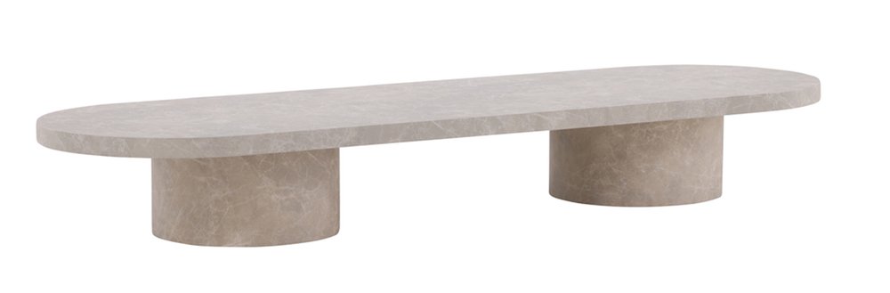 SELSEY Stolik kawowy Tonenter 25x60x190cm jasny marmur