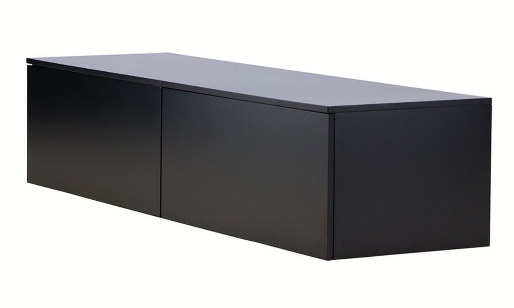 SELSEY Szafka RTV Thogize 160 cm wisząca czarna