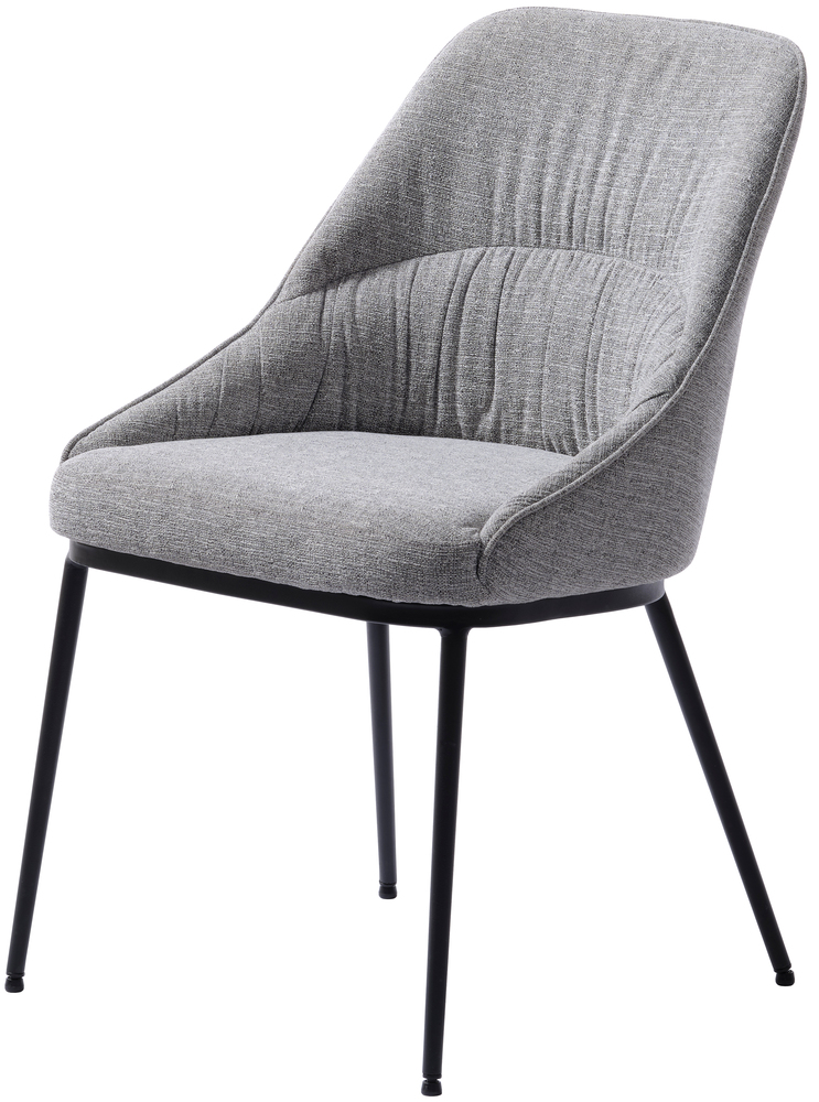 SELSEY Krzesło tapicerowane Meridan szare