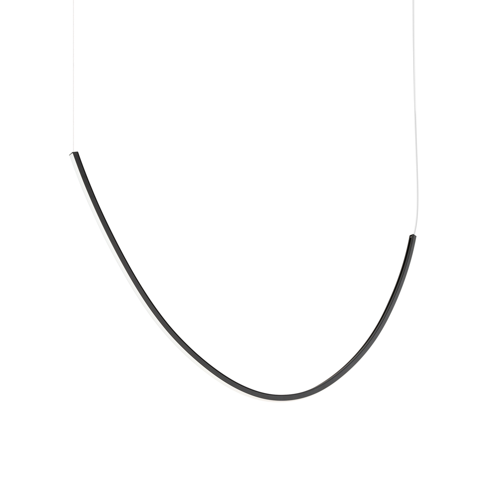 SELSEY Żyrandol Alvar 1 LED czarny 3000K