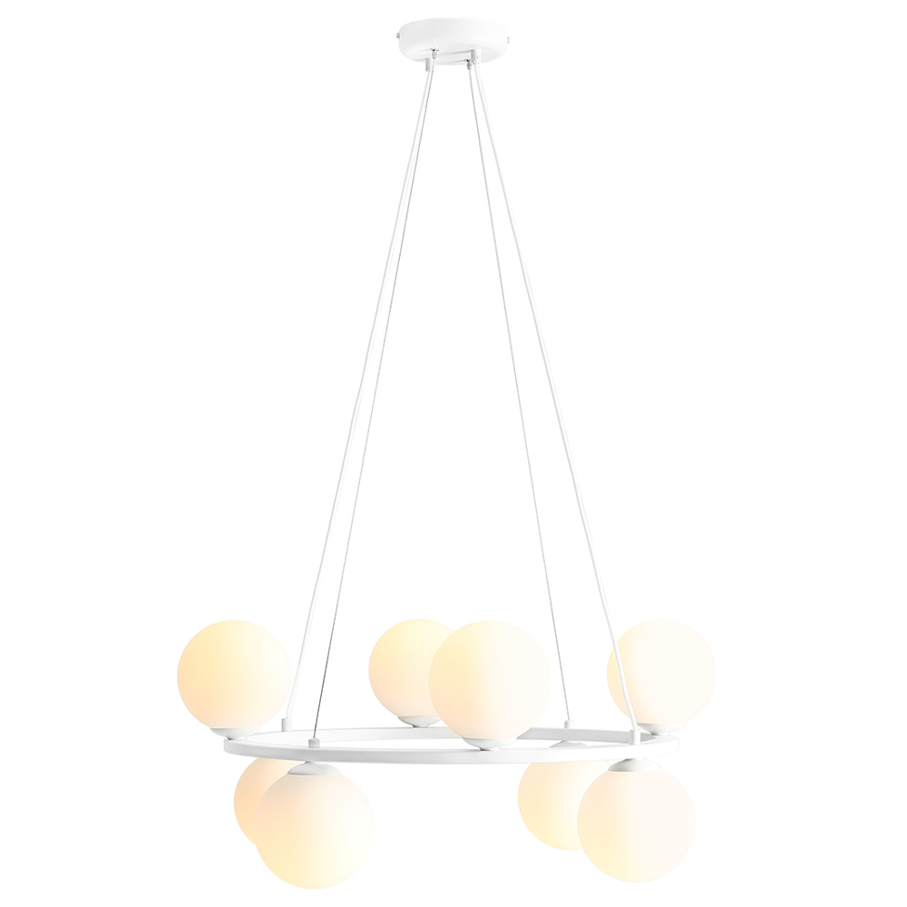 SELSEY Lampa wisząca Poblada x8 biała