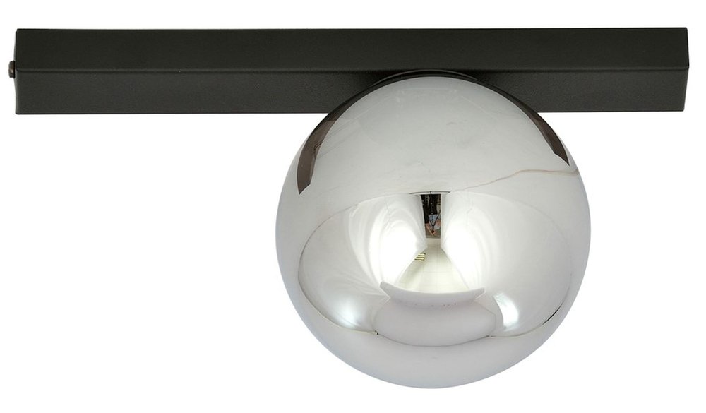 SELSEY Plafon sufitowy Fittell czarny/grafitowy x1