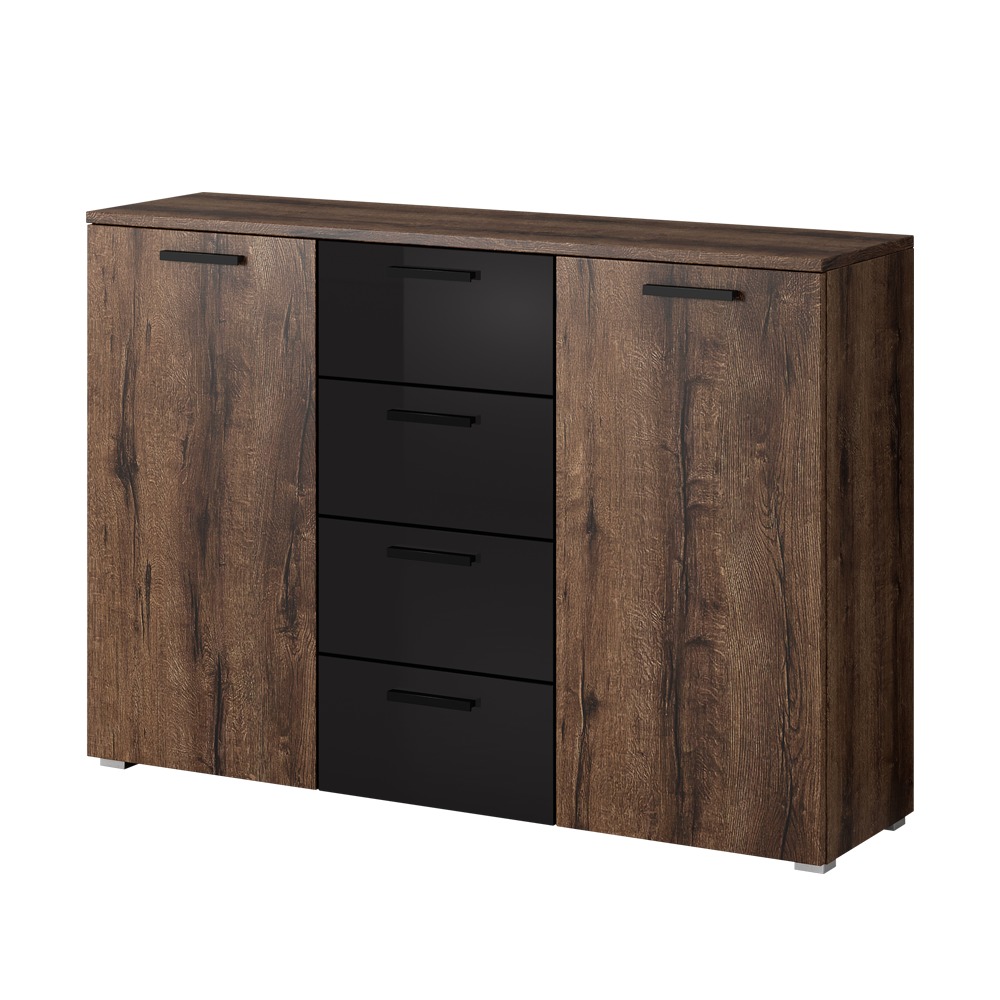 SELSEY Komoda Stamlai dwudrzwiowa z czterema szufladami