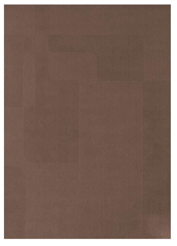 SELSEY Dywan wełniany Evora 230x160 cm brązowy