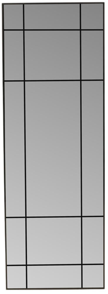SELSEY Lustro ścienne Lake 193x67 cm ze szprosami czarne