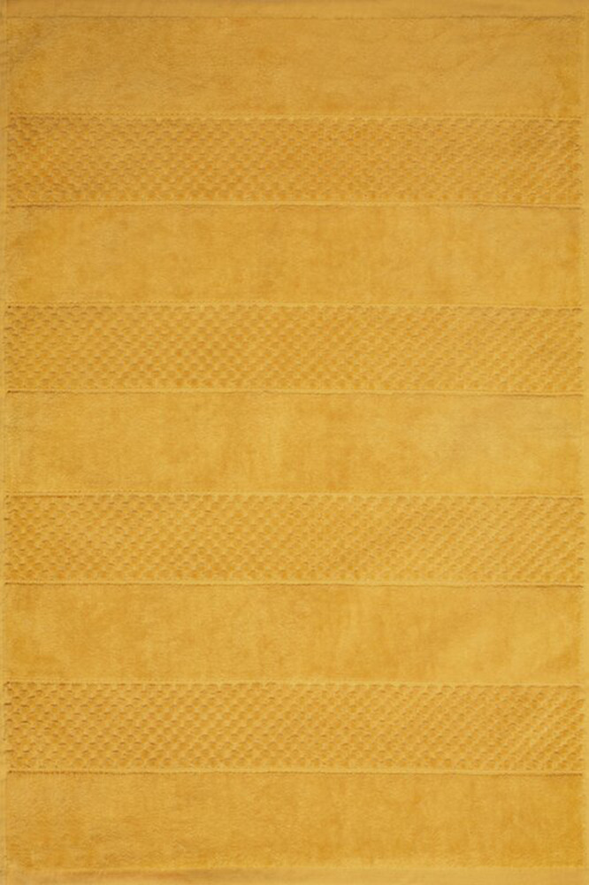 SELSEY Dywanik łazienkowy Jessi z bawełny 50x70 cm musztardowy