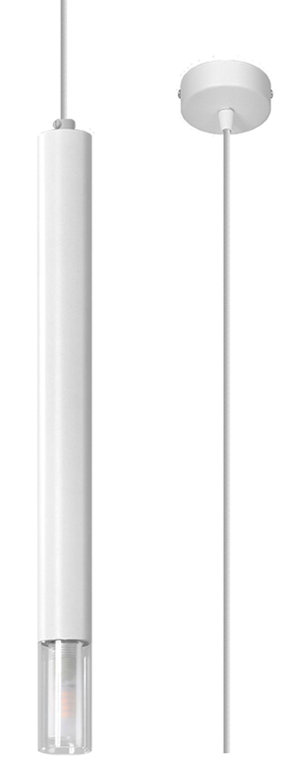 SELSEY Lampa wisząca Lagga średnica 8 cm x1 biała