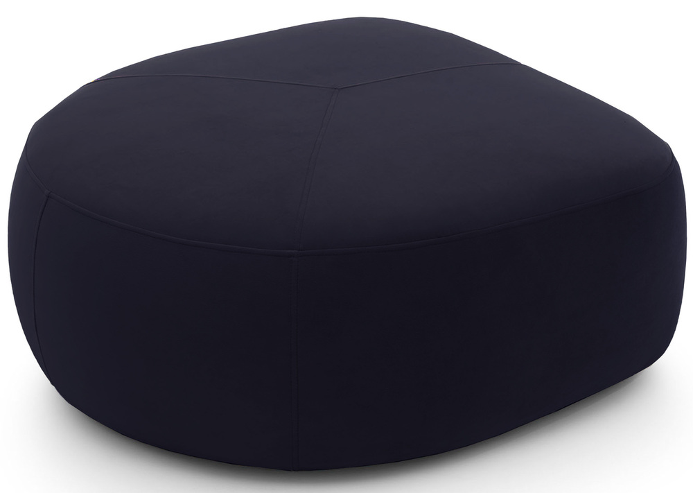 SELSEY Pufa Elvo granatowa welur hydrofobowy