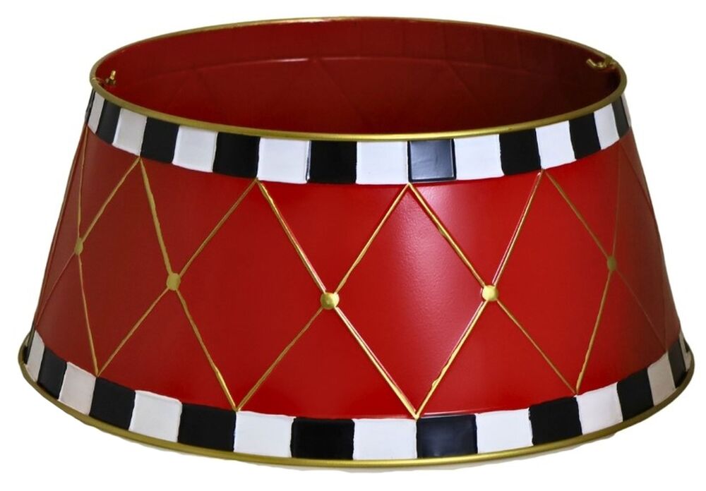 SELSEY Osłonka na stojak choinkowy Allizers metalowa czerwona