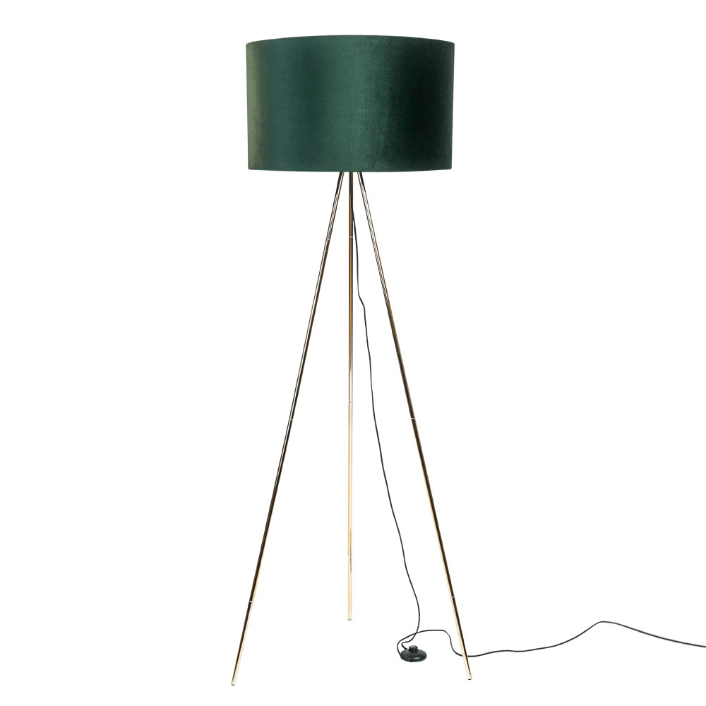 SELSEY Lampa podłogowa Someo zielona