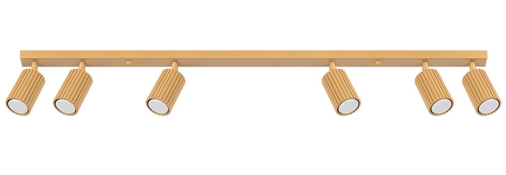 SELSEY Plafon Karbon x6 złoty