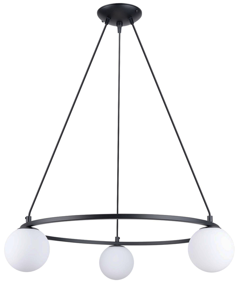 SELSEY Lampa wisząca Crosians średnica 65 cm x3 czarna