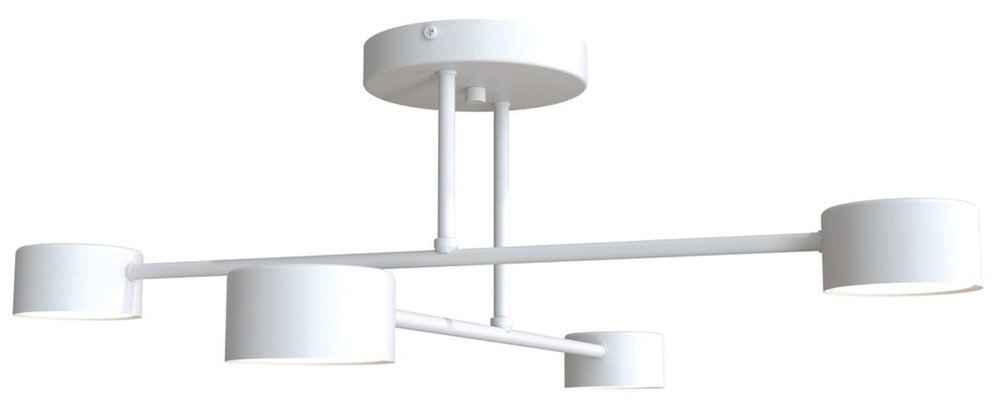 SELSEY Lampa sufitowa Hallo biała x4