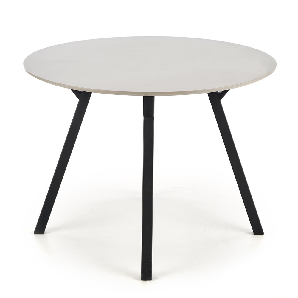 SELSEY Stół do jadalni Opiatiest okrągły średnica 100 cm jasny popiel/czarny