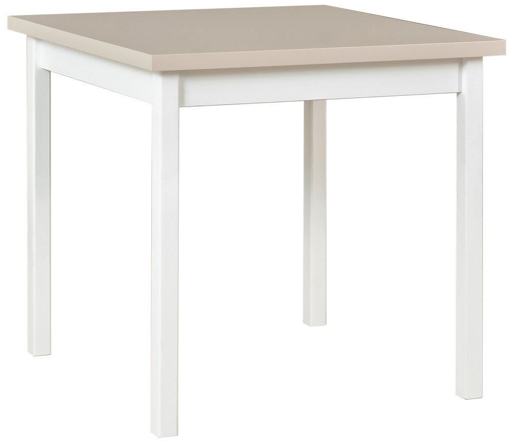 SELSEY Stół drewniany do jadalni Vismito 80x80 cm biały/kaszmir