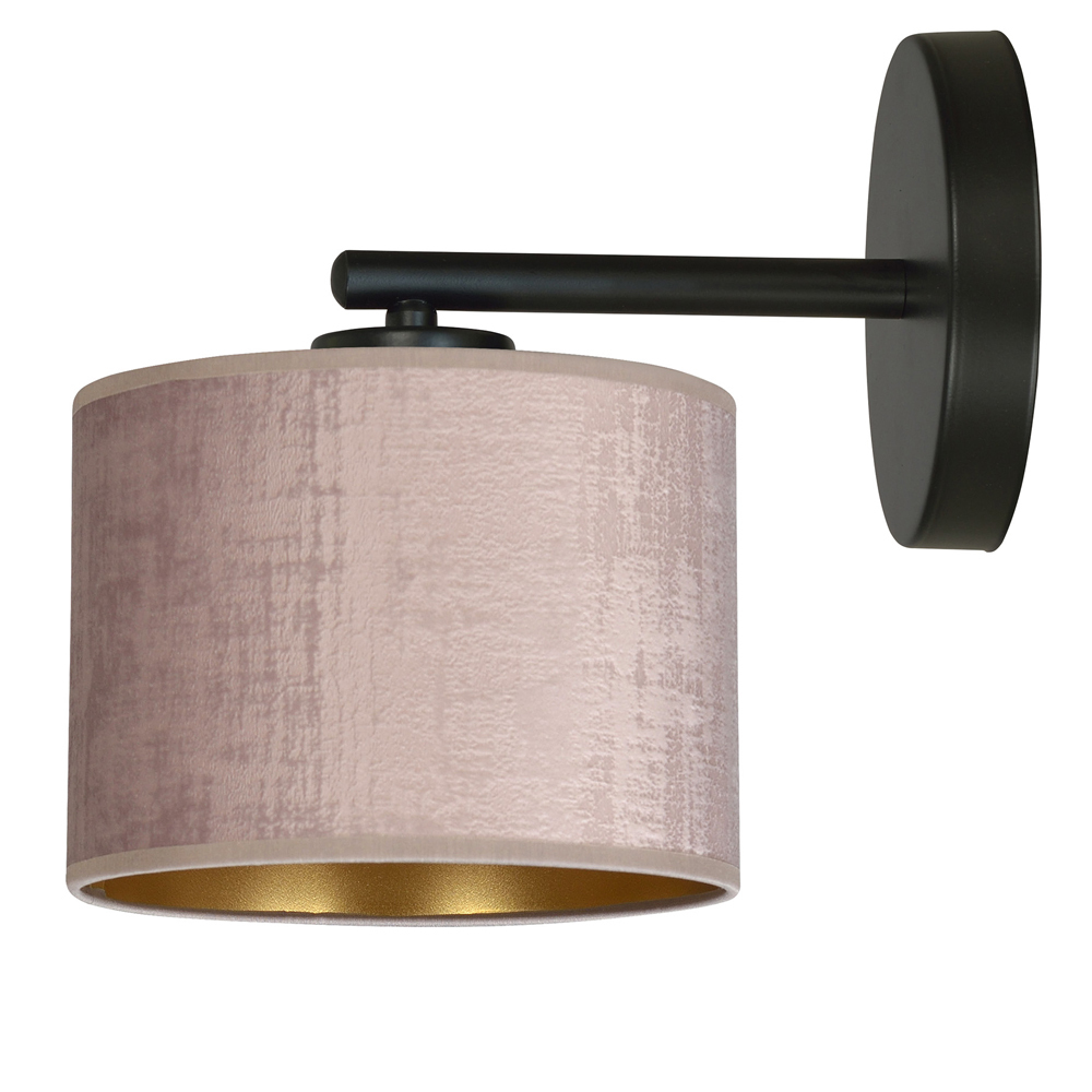 SELSEY Kinkiet ścienny Hellid średnica 18 cm różowy