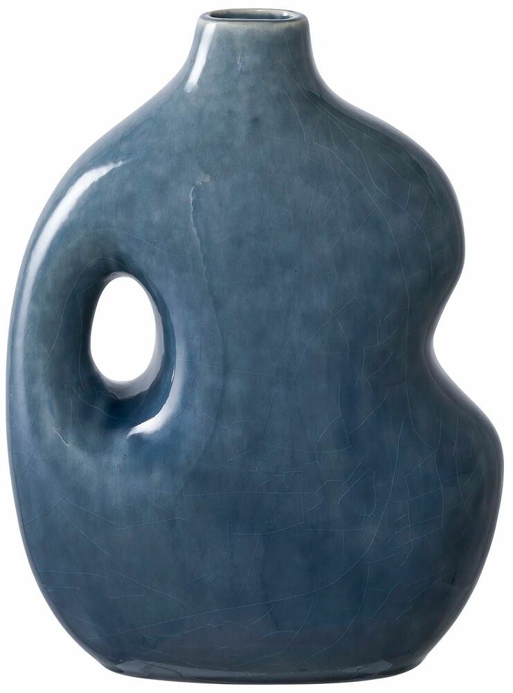 SELSEY Wazon Granglow 25 cm ceramiczny niebieski