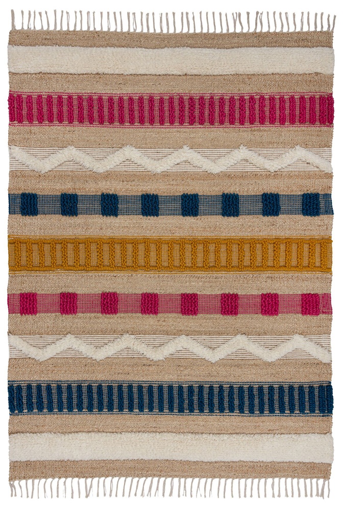 SELSEY Dywan Medina 170x120 cm z jutą i wełną wielokolorowy