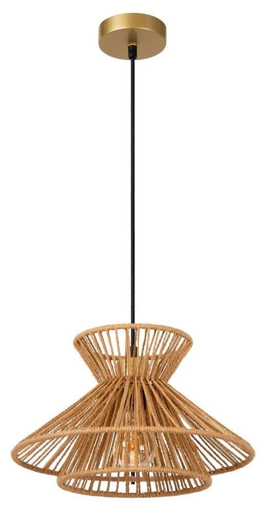 SELSEY Lampa wisząca Tasman x1 jasnobrązowa