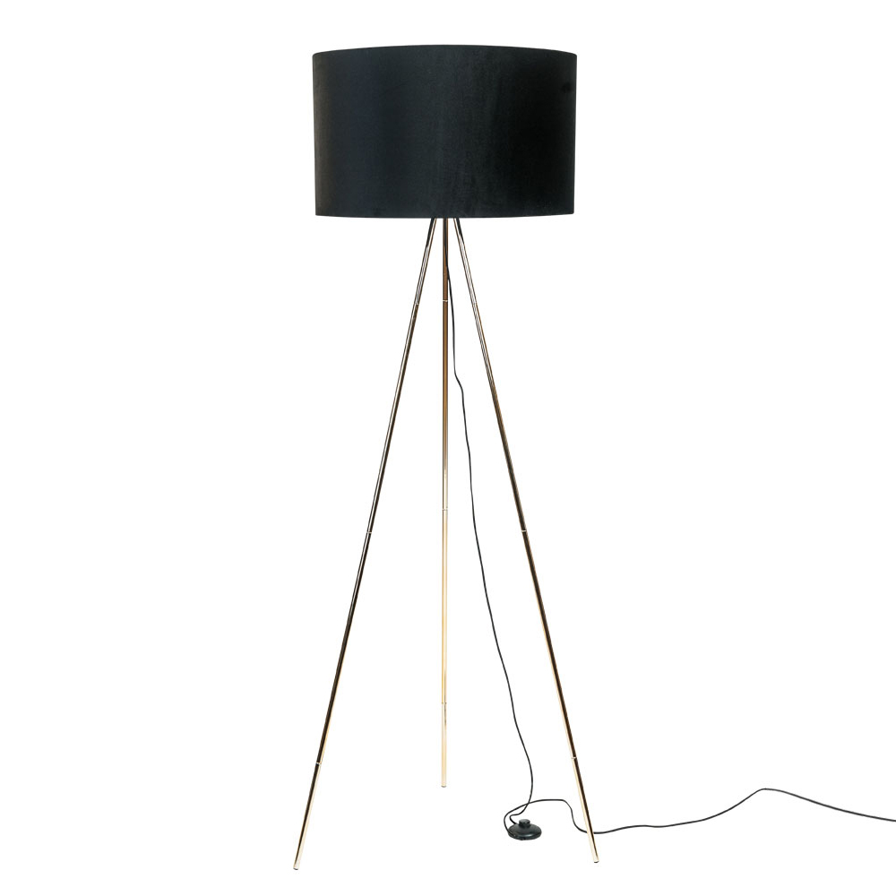 SELSEY Lampa podłogowa Someo czarna