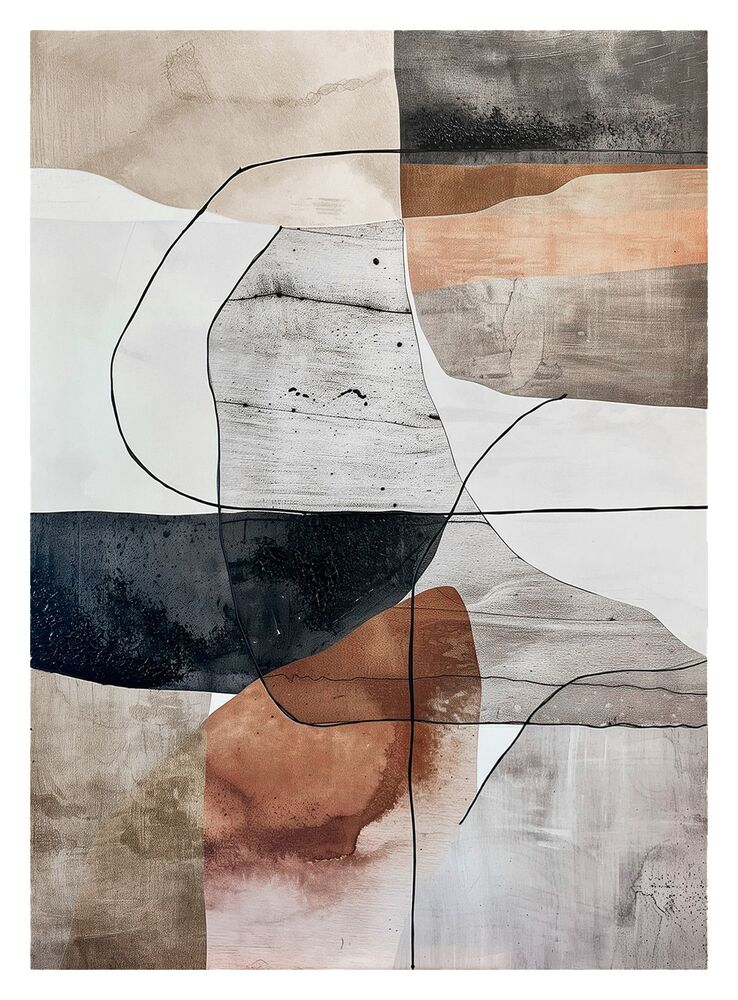 SELSEY Obraz Mars 100x70 cm z ręcznie malowanymi elementami