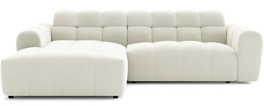 SELSEY Narożnik Monti L-kształtny lewostronny kremowy szenil