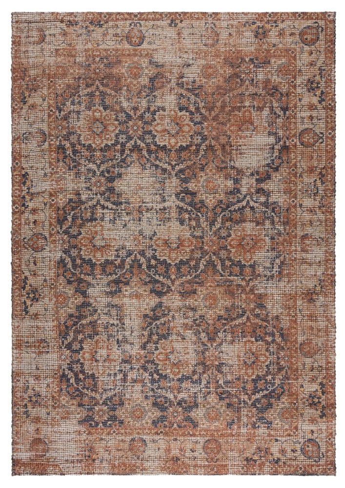 SELSEY Dywan Miley 150x80 cm z jutą brązowo-niebieski