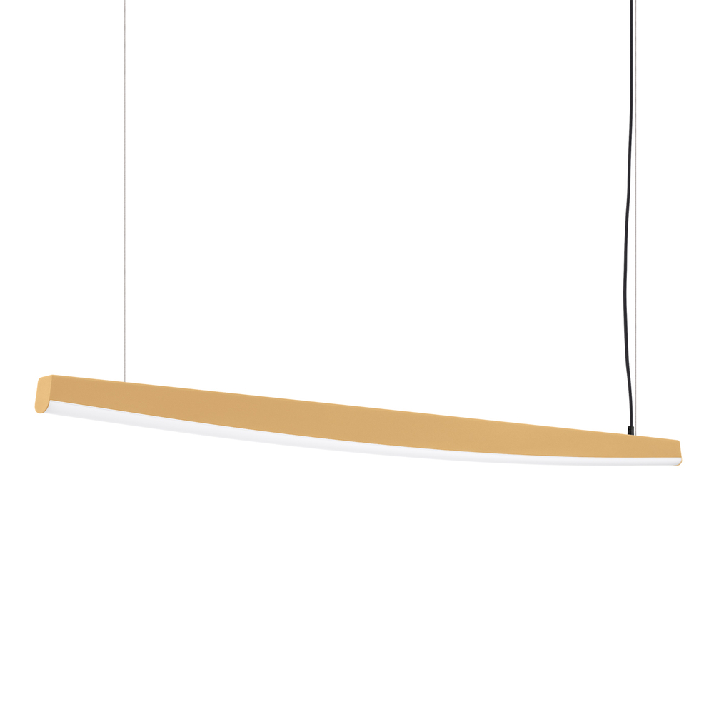 SELSEY Lampa wisząca Jorun LED 150 cm złota 4000K