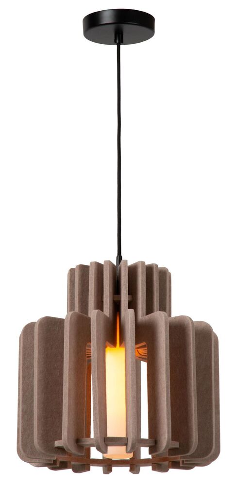 SELSEY Lampa wisząca Rollo 31 cm szara