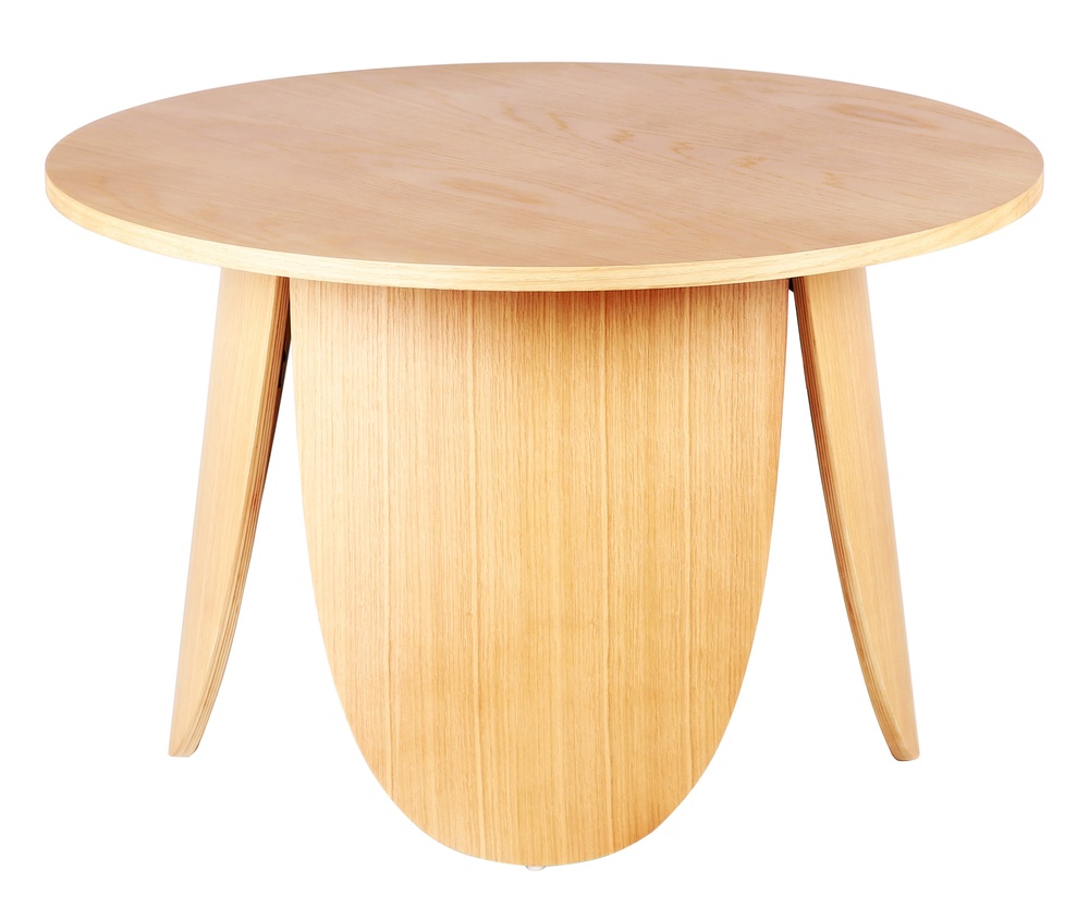 SELSEY Stolik kawowy okrągły Vivially średnica 80 cm dąb naturalny