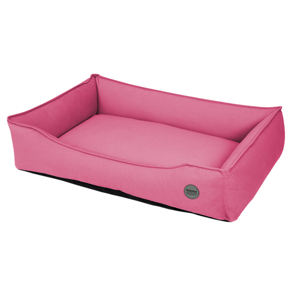 SELSEY Legowisko dla zwierząt Flopery ortopedyczne ciemny róż